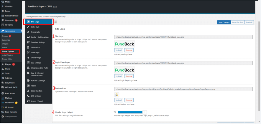 configure Header